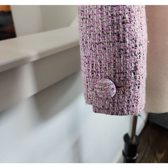 Signature8 Women's Tweed Blazer in Pink And Black Small S - Picture 3 of 6